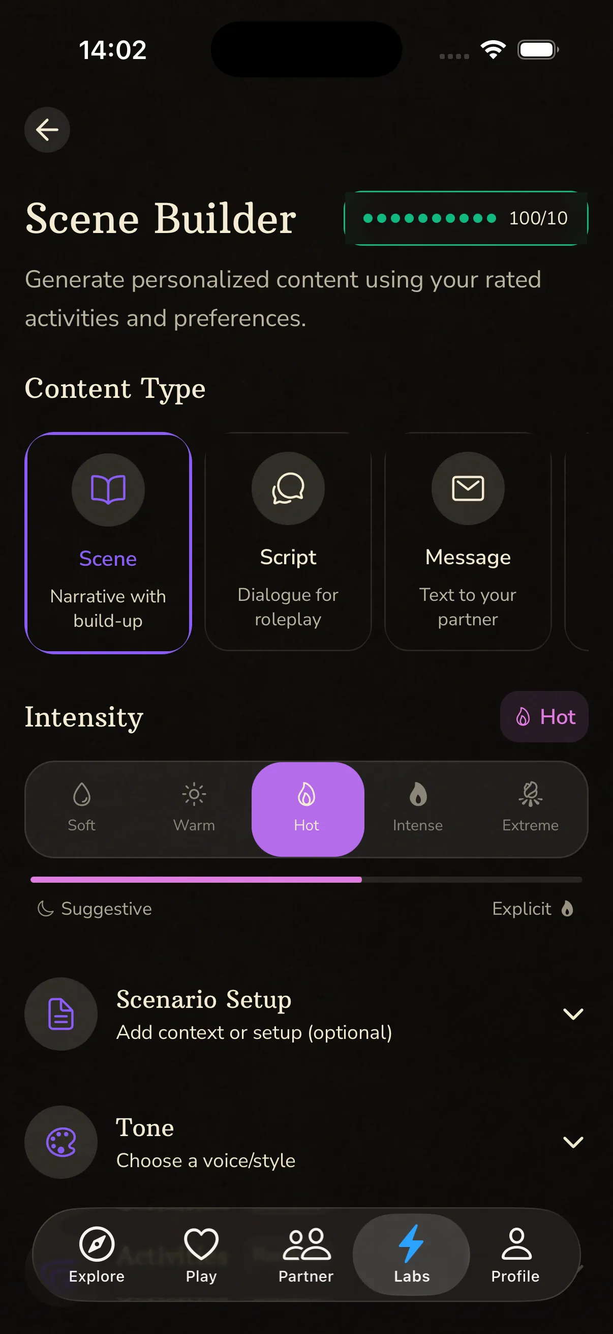 BeMoreKinky AI Scene Builder