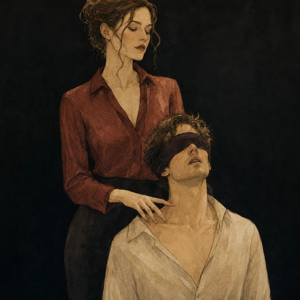 A couple building anticipation in a dirty would you rather scenario of theatrical kink versus minimalism