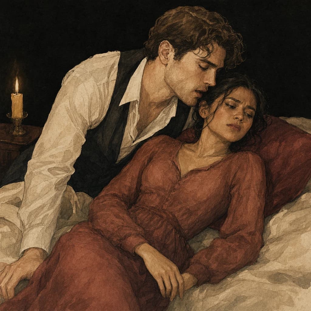 Man whispering sexist insults to a woman during sex, the kind of language negotiated word by word beforehand