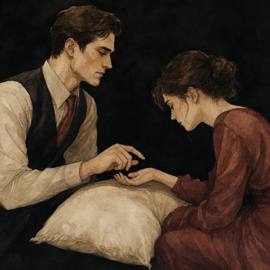 Light hovering fingertip touches teasing a partner before deeper contact during fingering