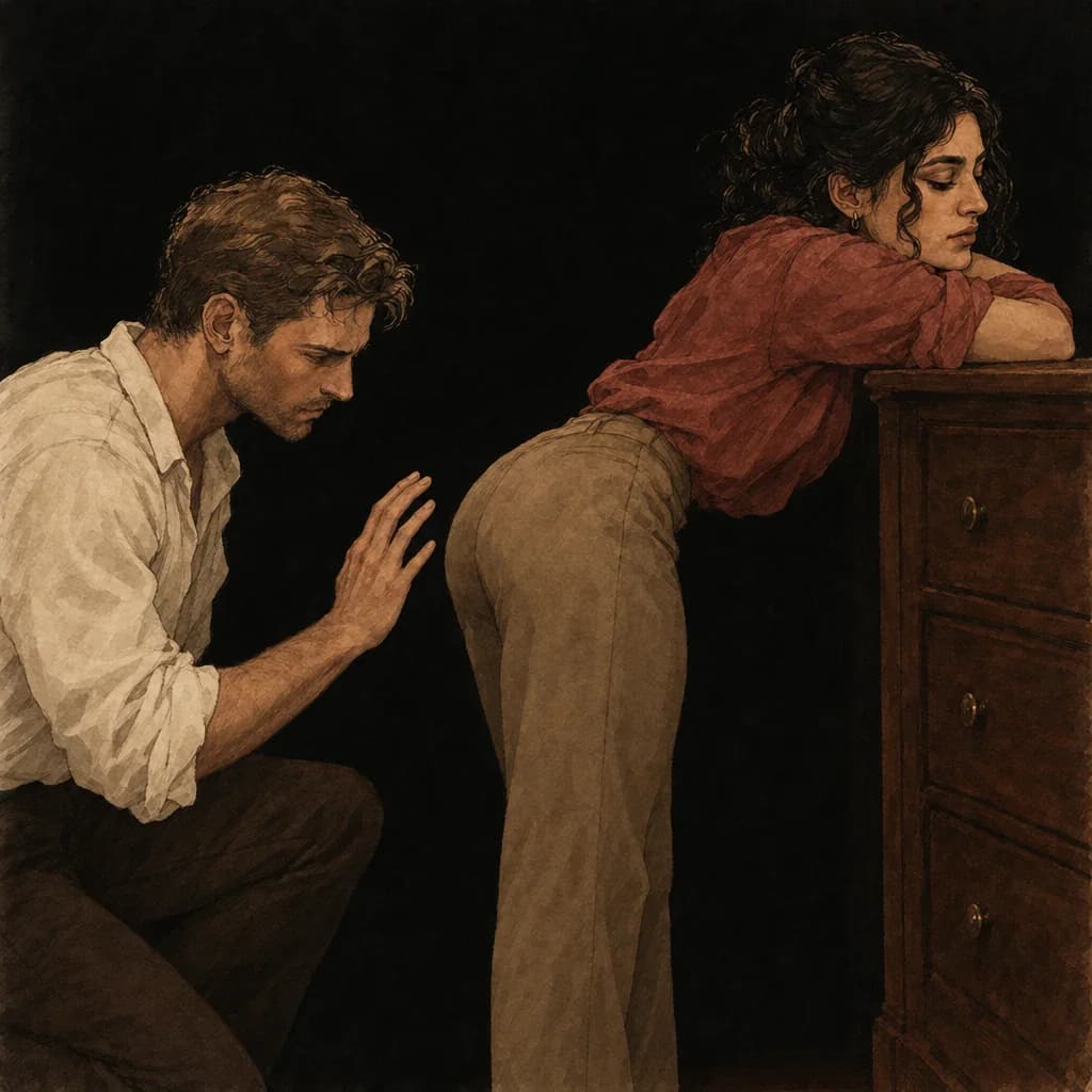 Penetrating partner delivering a consensual spank during doggy style, hands free to grip and stroke from behind
