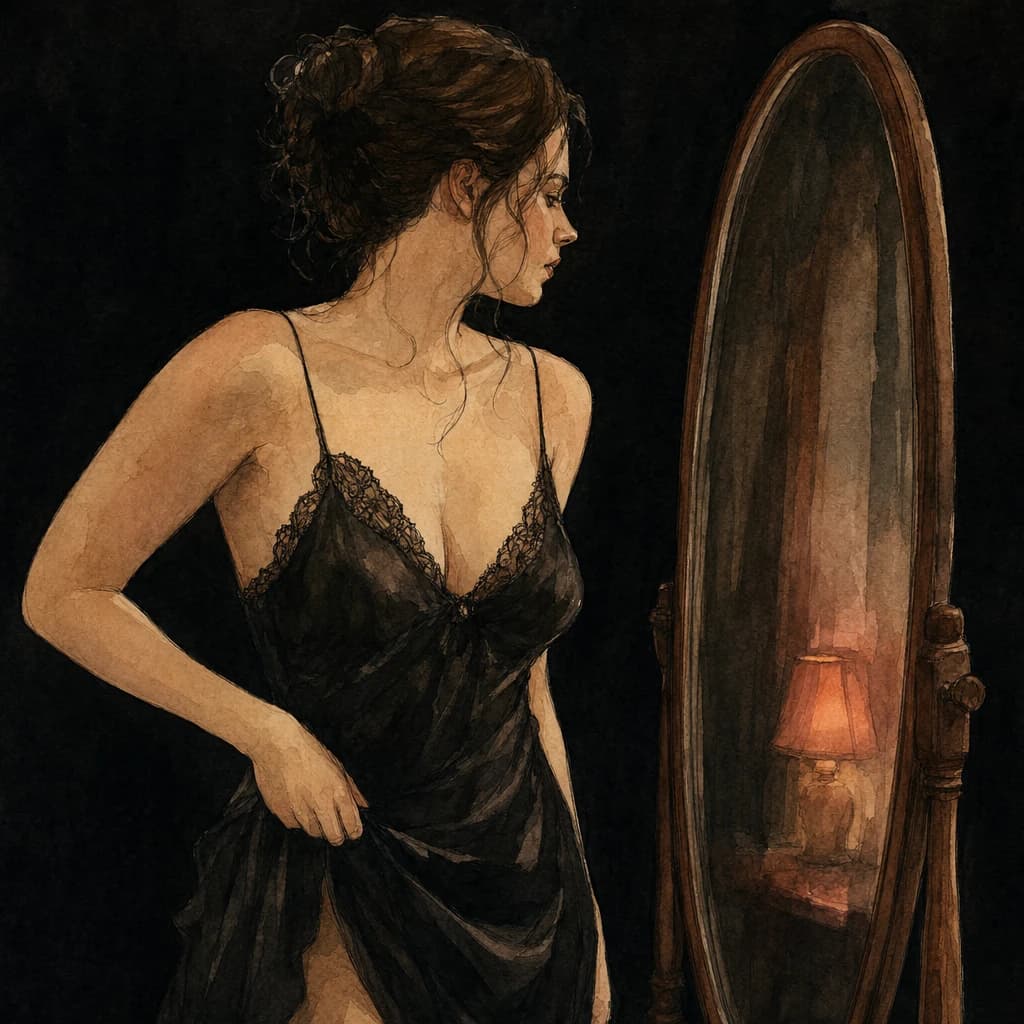 A woman in lingerie embracing the comfort-and-confidence spirit of the no bra club