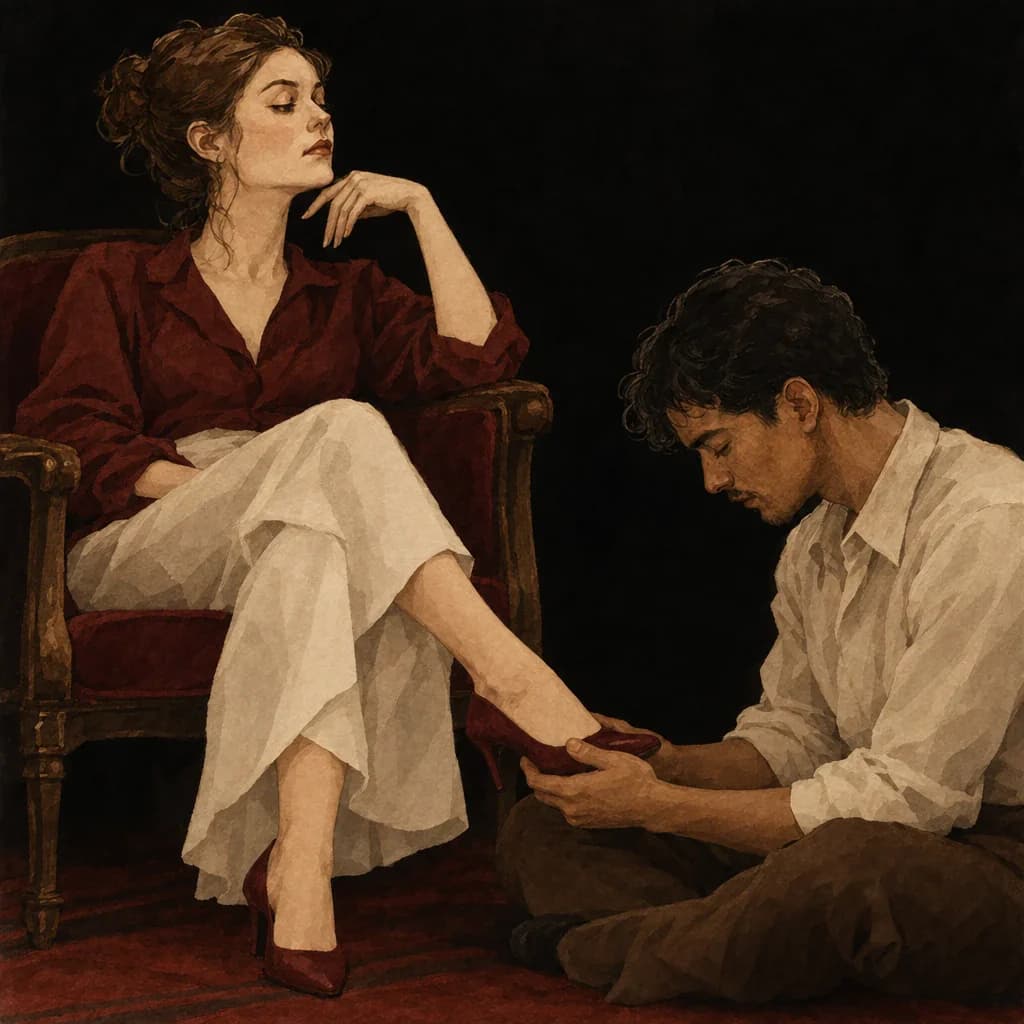Two partners giving each other simultaneous oral sex in the classic 69 position