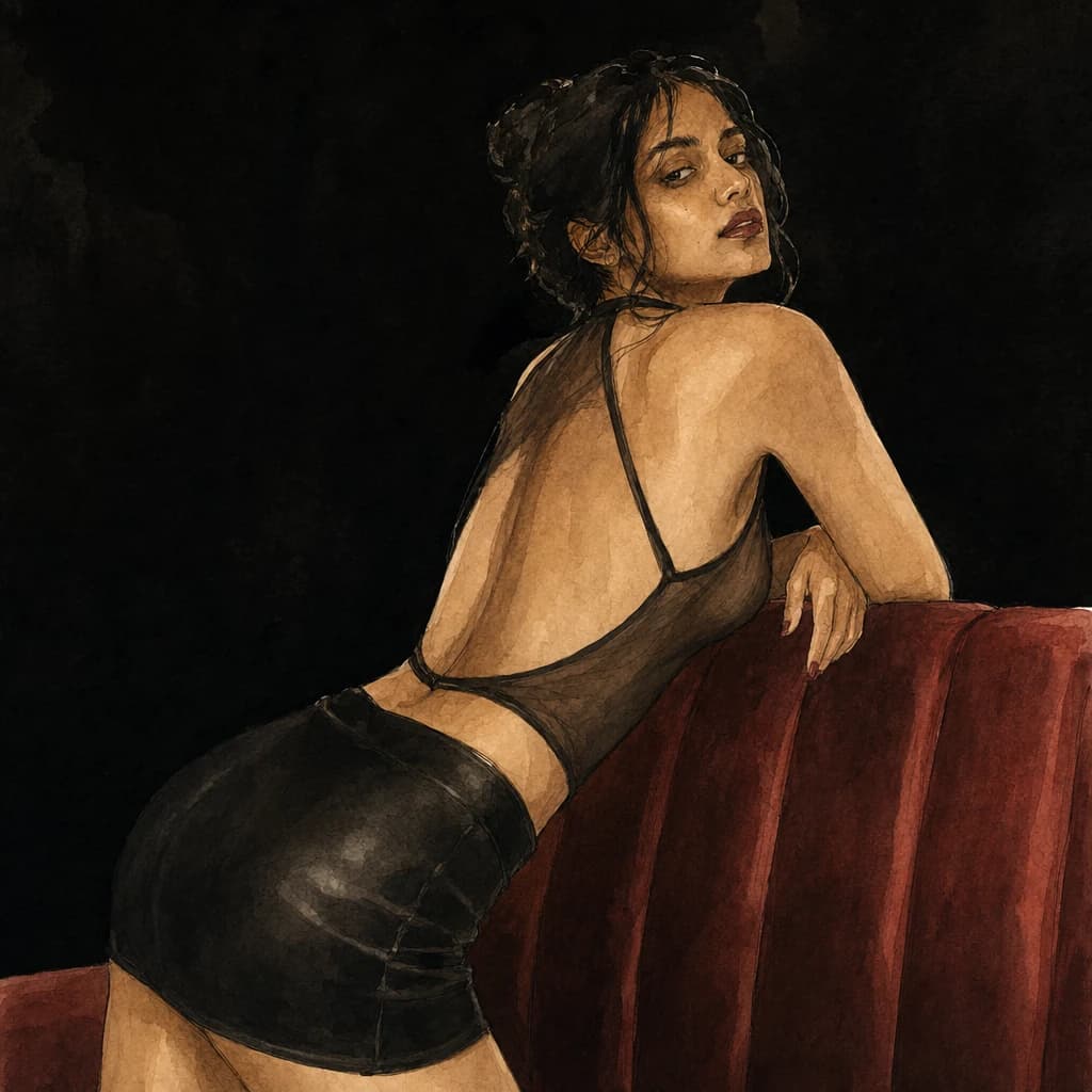 Non-monogamy negotiation before a club night — choosing a revealing outfit as part of a pre-agreed exhibitionism plan