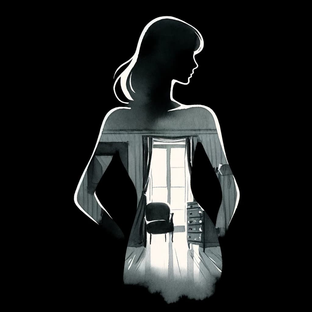 A naked woman indoors