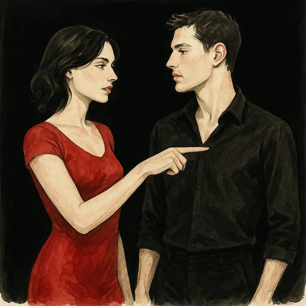 A woman instructing and directing a man in proper techniques
