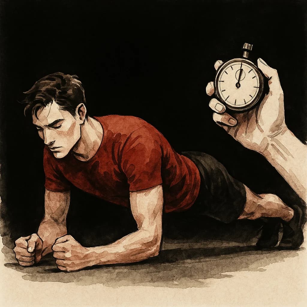A person with a stopwatch demonstrating time management during edge play scenes