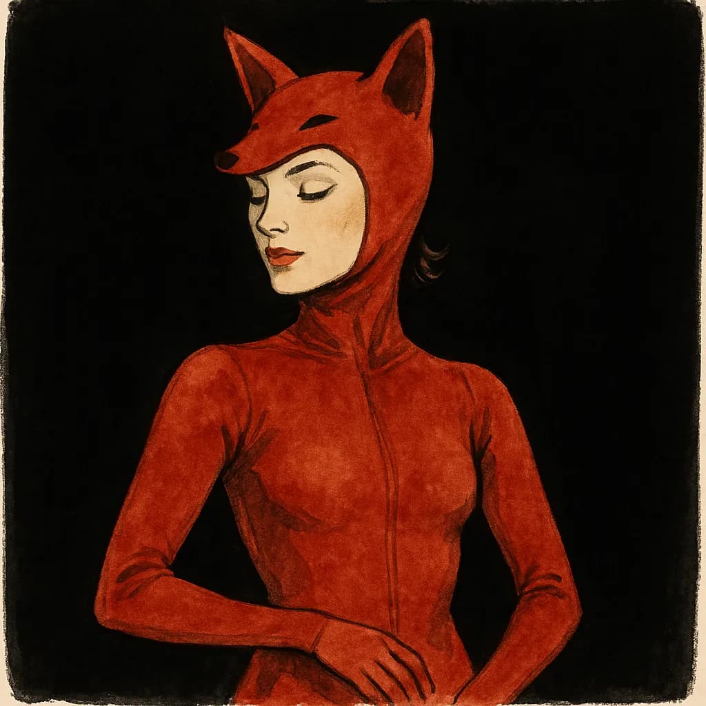 Shes wearing a fursuit before bondage scene