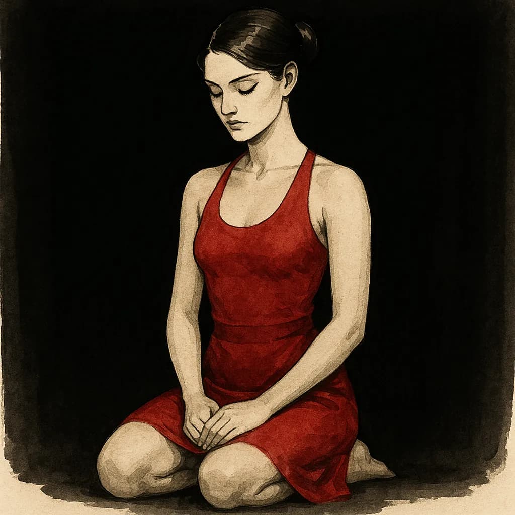 Kajira in waiting pose