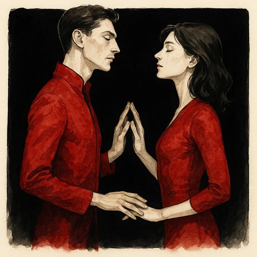 Guided mirror poses can be powerful for self-exploration