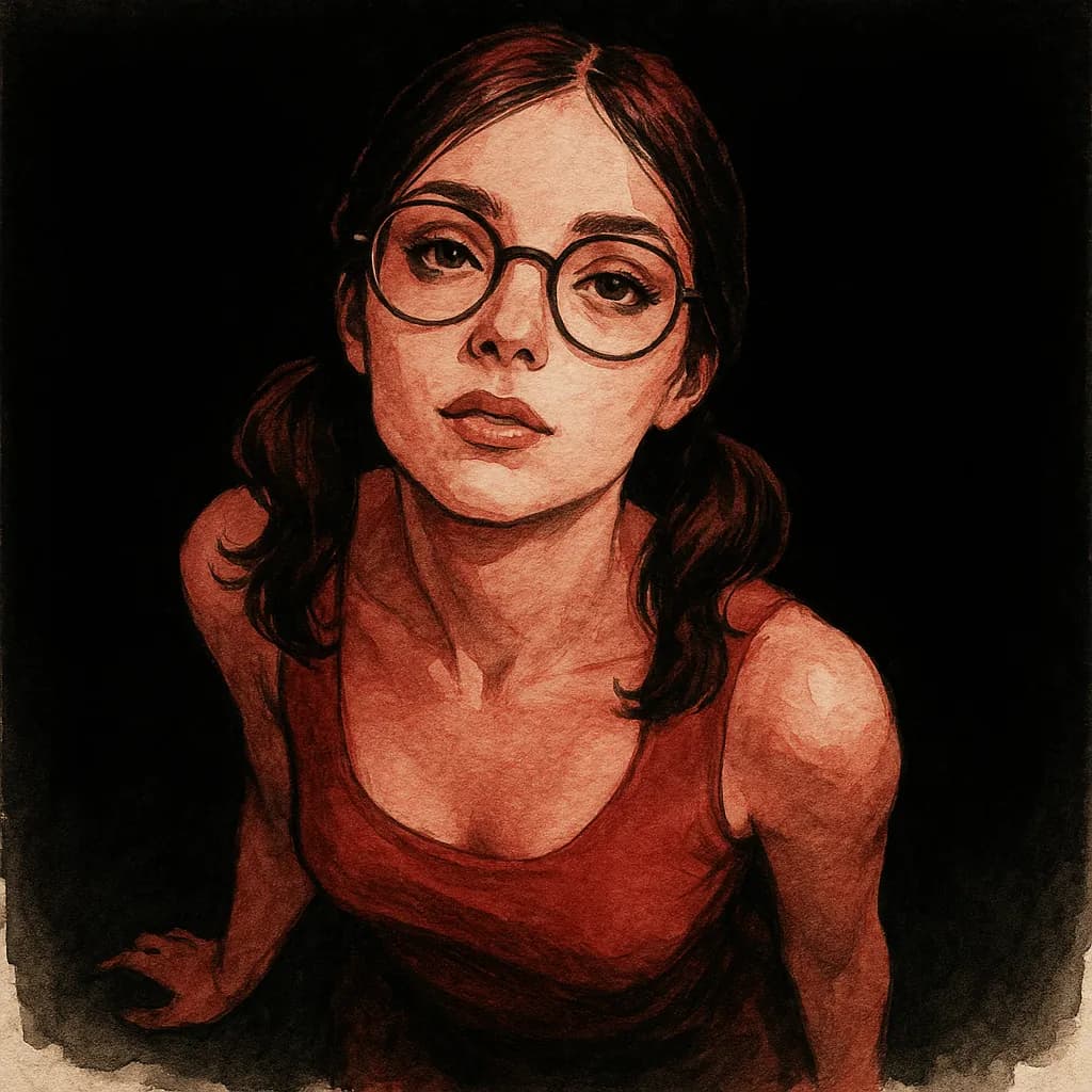 She looks up at you while preparing for an age play roleplay