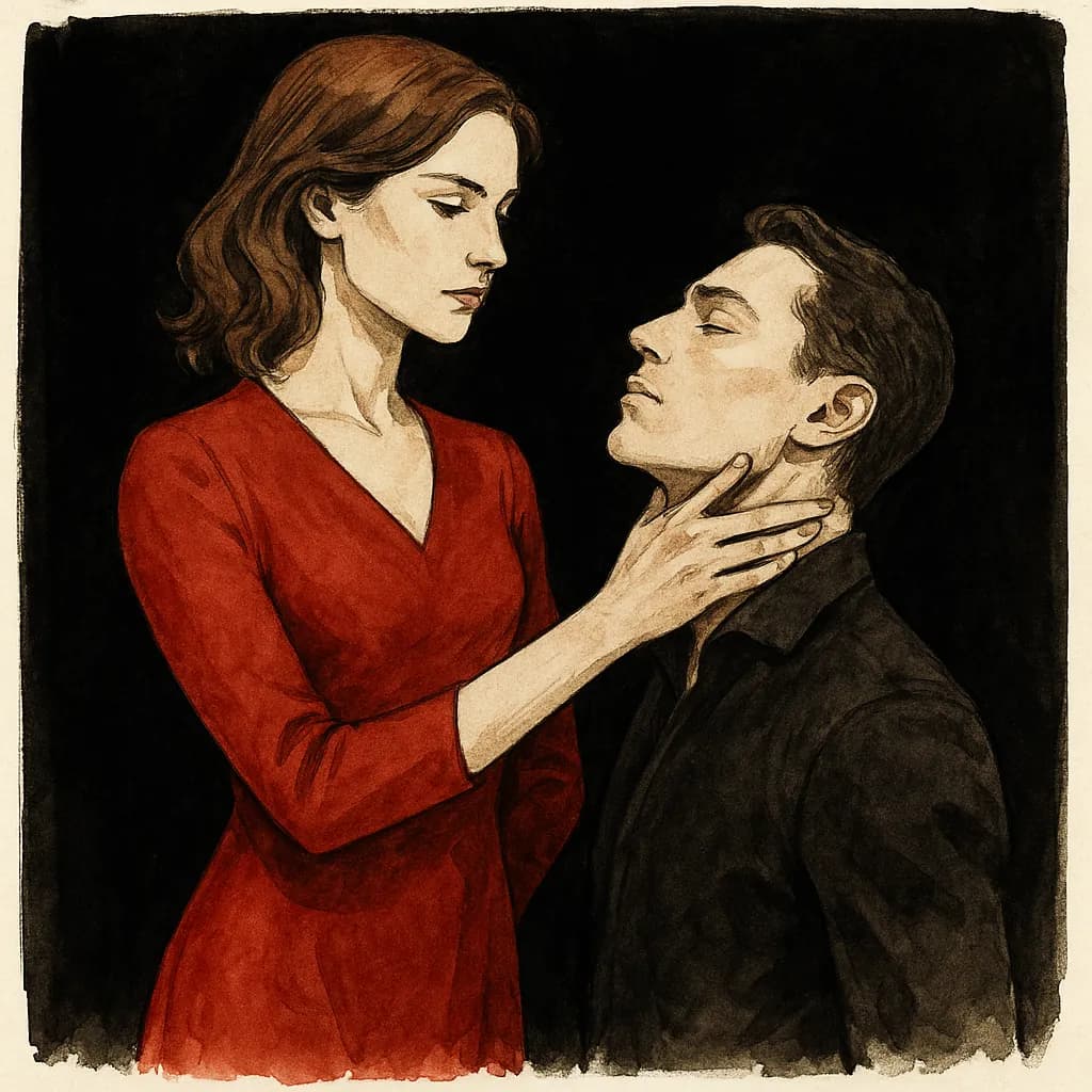 Gentle femdom hypnotizing him
